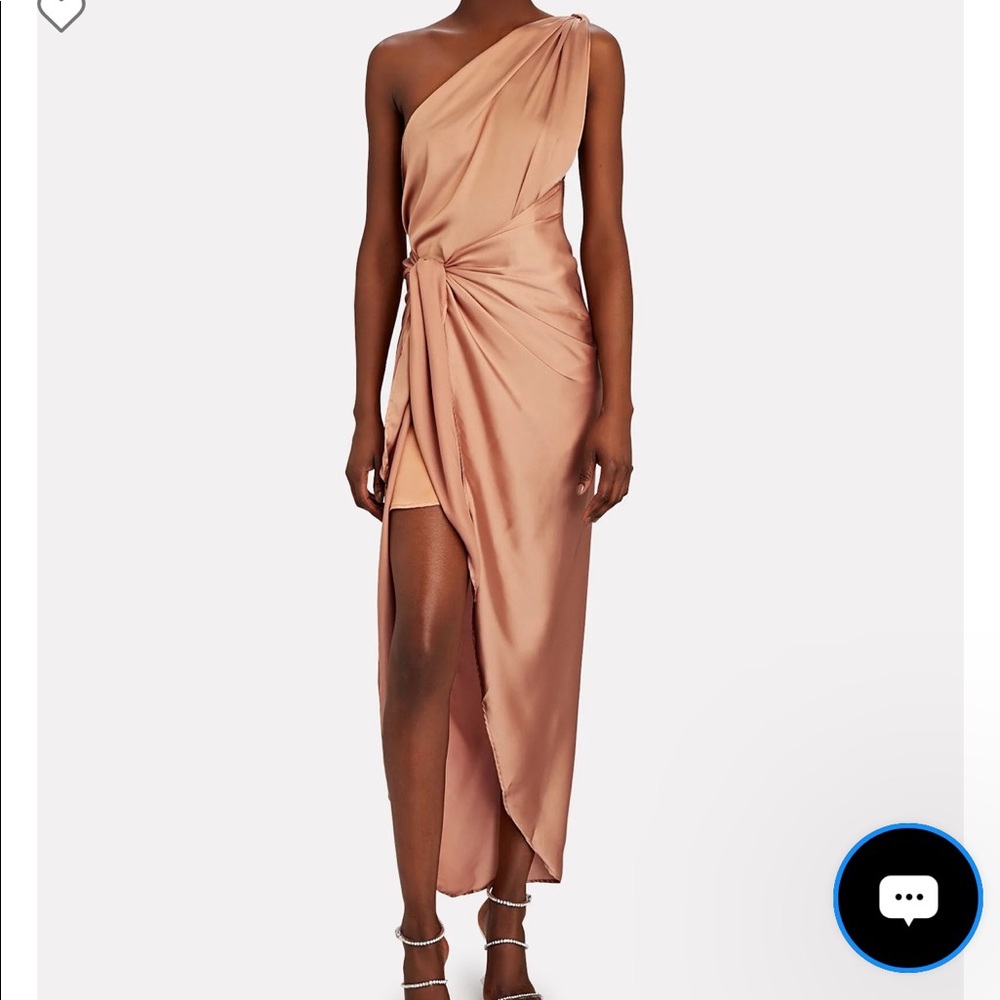 Baobab Marea Satin One-Shoulder Dress